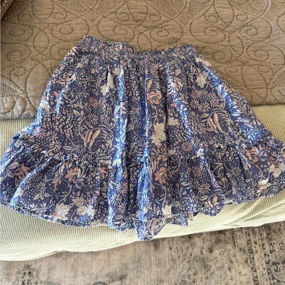 Sundry Blue and Pink Floral Mini Skirt - Picture 1 of 3
